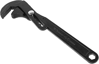 Operitacx Adjustable Plumber Wrench Multifunctional Faucet Tool Heavy-duty Steel Plumbing Wrench for Bathroom Pipe Repair and Sink Installation