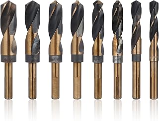 8pcs Steel Drill Bit Set with Spiral Flute Precision Metal Drill Bits for Wood Plastic and Steel in Aluminum Case for Metalworking