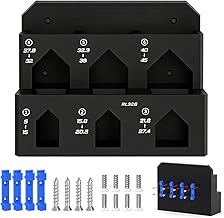 Tool Rack Wall Mount - 6-Slot Wall Organizer Holder Shelf - Repair Tool Clamp Holder | for Garage Workshop Shed Home