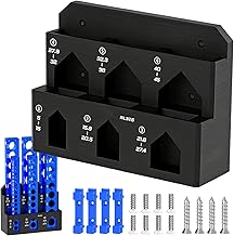 Wall Clamp Storage Rack,6-Slot Wall Organizer Holder Shelf - Repair Tool Clamp Holder,for Garage Workshop Shed Home