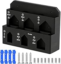 Tool Storage Wall Rack, 6 Slot Workbench Organizer with Bike Clamp Holder for Garage, Workshop, DIY Tool Organization, Home and Bike Repairs